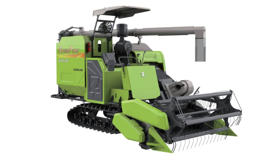 Zoomlion ZL105 Crawler Rice Combine Harvester